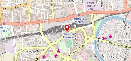 Adyar Ananda Bhavan on map