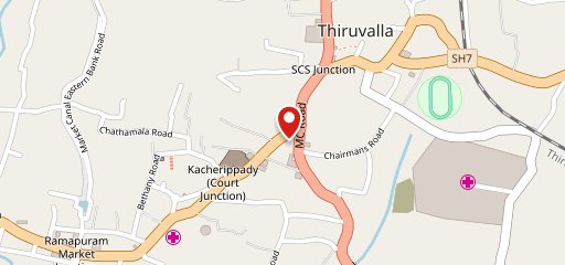 Hotel Achayans Thiruvalla on map