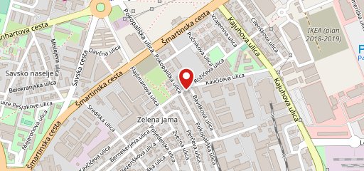 Okrepčevalnica Zelena jama sulla mappa
