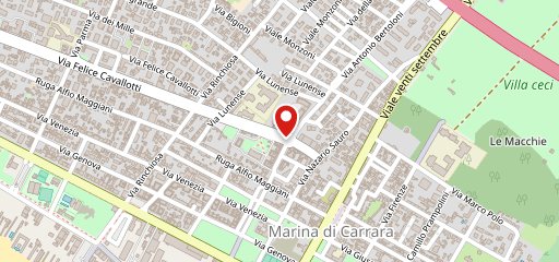 Blanche cafè sulla mappa