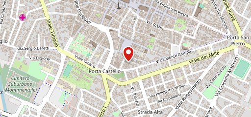 Bolle Quadre Lambruscheria - Ristorante a Reggio Emilia centro sulla mappa