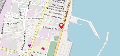 Bullet fast food on map