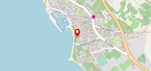 Caffe Laguna, Baska Voda sulla mappa