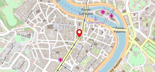 Ristorante Da Augustea a Trastevere sulla mappa