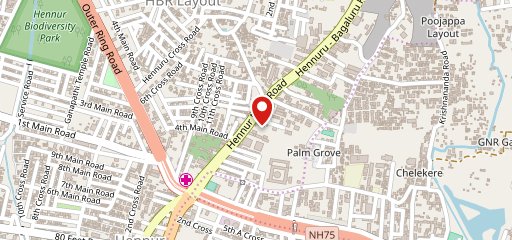 Gyros Kitchen Hennur Cross on map