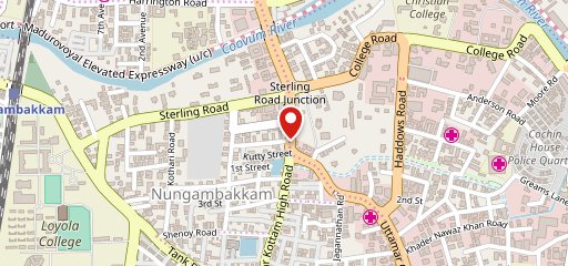 Hotel Crescent, Nungambakkam on map