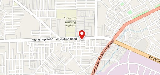 Hangries Near ITI Yamunanagar Italian & Chinese Restaurant on map