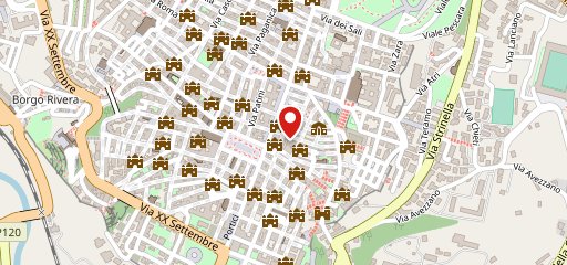 Hysteria sala d e pizza sulla mappa
