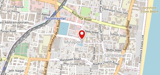 Mylapore Jannal Kadai Window Bajji stall on map