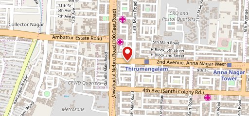Khalids biriyani Anna nagar on map