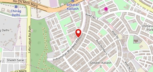 Mainland China New Delhi on map