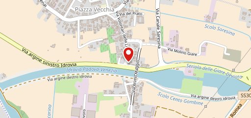 Bar trattoria ai sogni sulla mappa