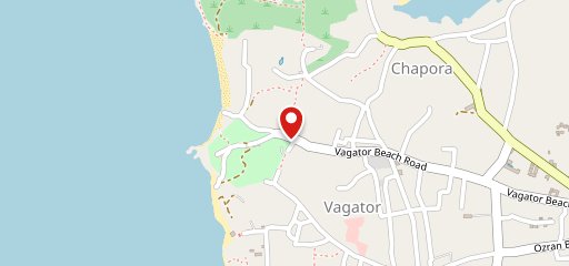 PAZ GOA CAFE Vagator on map