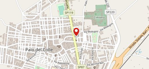 Peperino pizzeria rosticceria kebabberia Palo del Colle sulla mappa