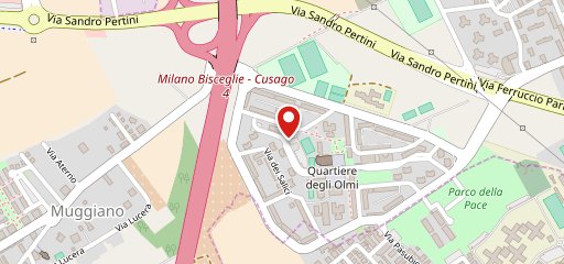 Punto pizza sulla mappa
