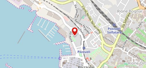 Ristorante skizzi di mare sulla mappa