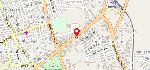 Mallige Idlli Center Basavanagudi Shivamogga on map