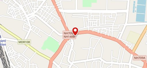 Sweet fast food cafe on map