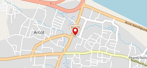 Taj canteen on map