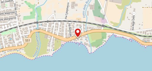 Tavola Azzurra 2 cibo da asporto sulla mappa