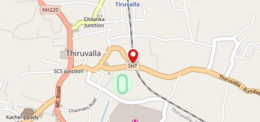 Wacken Fried Chicken Thiruvalla on map