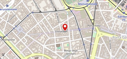米兰唐人街 sulla mappa
